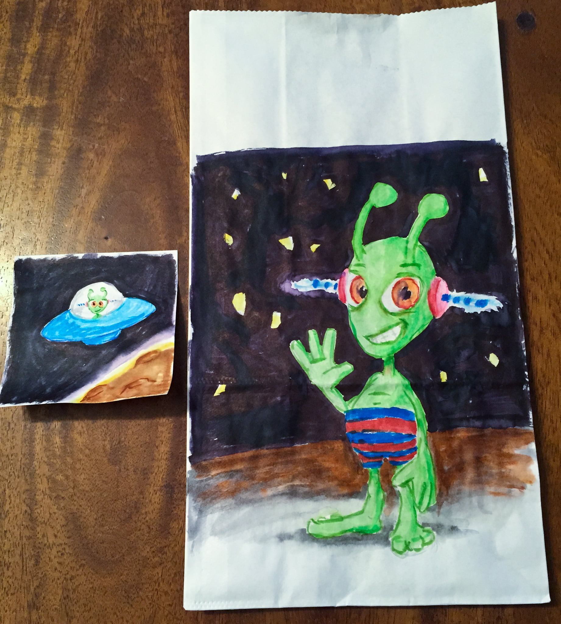 Daily Lunch Bags – Aliens at the Space Beach