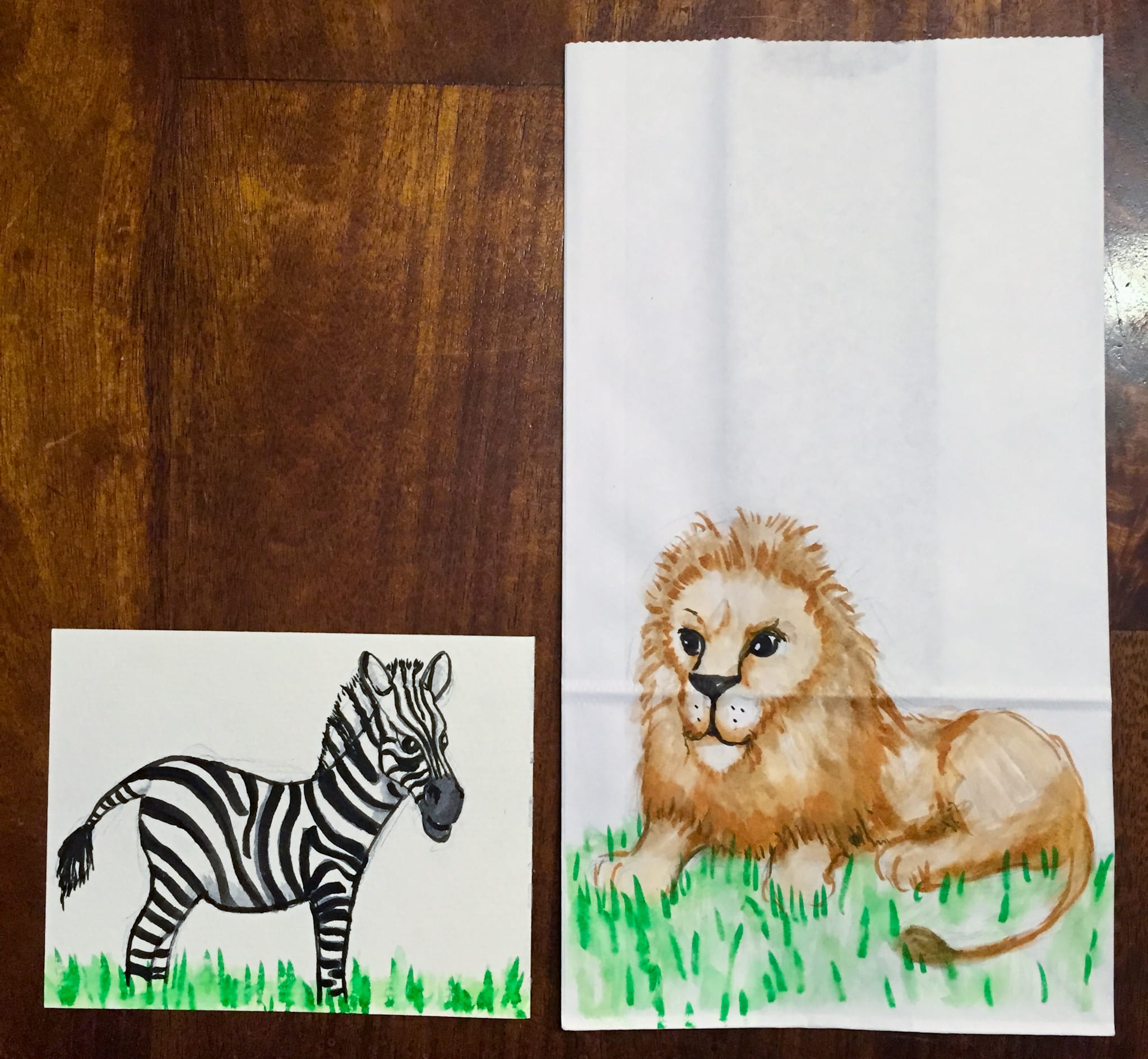 Instagram – Lion and Zebra