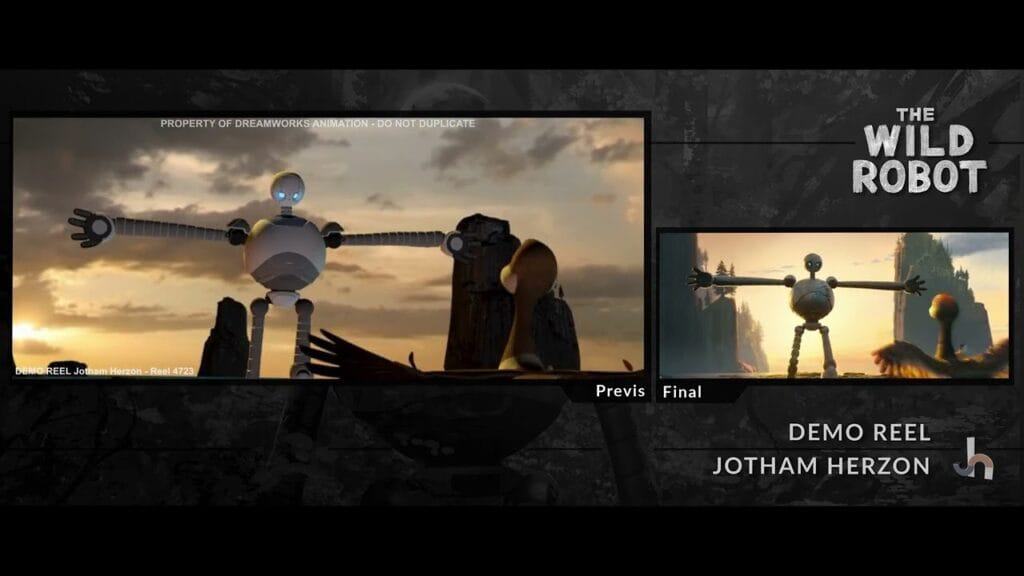 The Wild Robot Demo Reel – No Commentary
